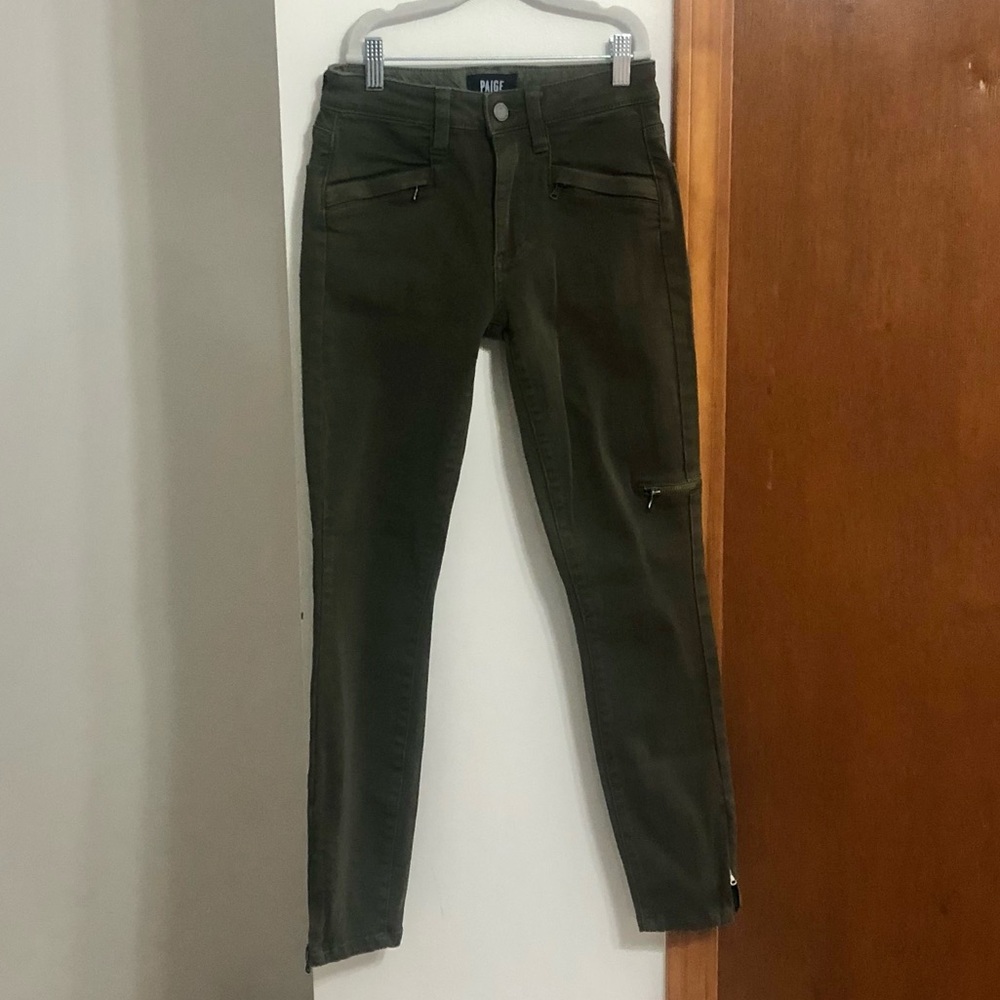 PAIGE Army Green Denim